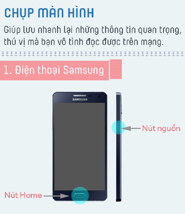 Chụp màn hình điện thoại Samsung