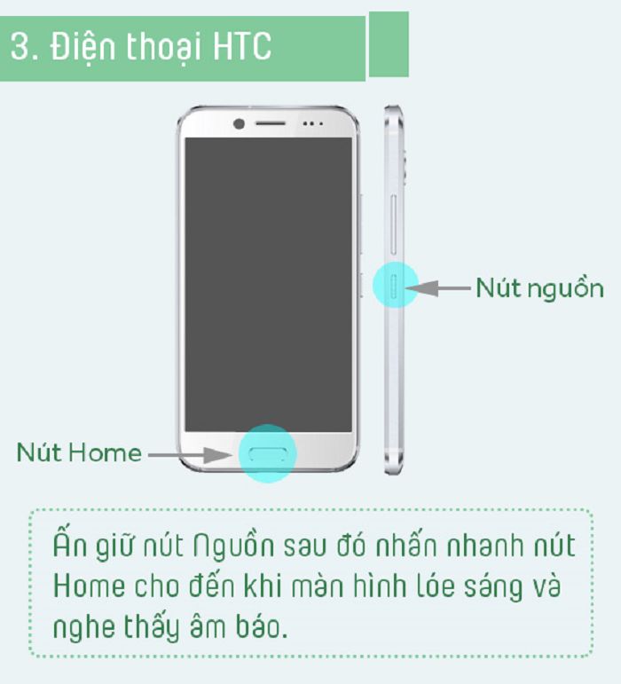 Chụp màn hình điện thoại HTC