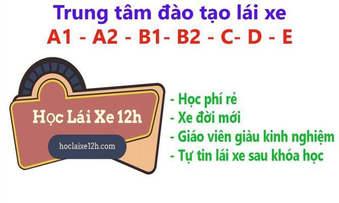 Hoclaixe12h.com đào tạo bằng lái xe uy tín, chuyên nghiệp