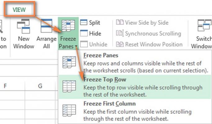 Hướng dẫn cách cố định cột, cố định dòng trong Excel