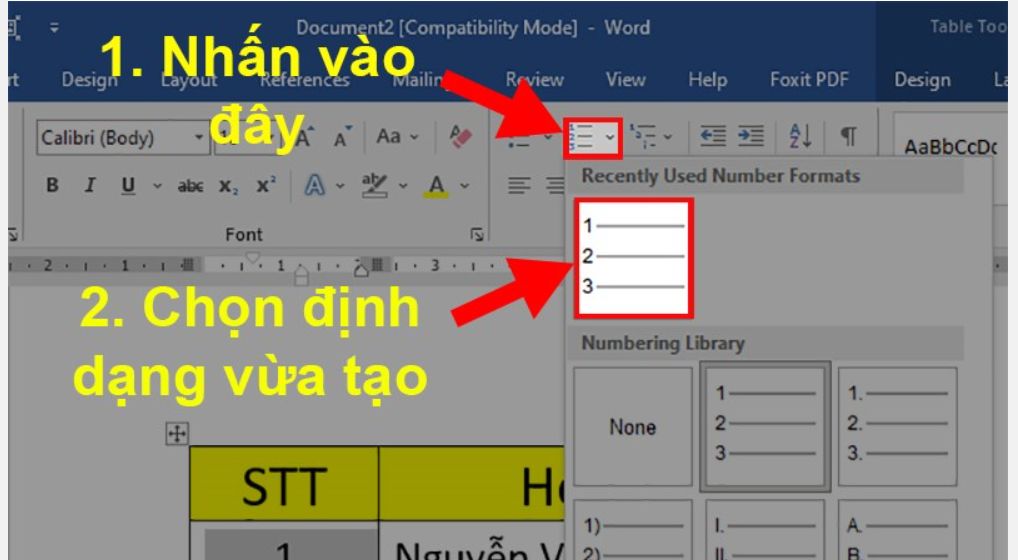 Hướng dẫn chi tiết về cách đánh số thứ tự trong word đơn giản