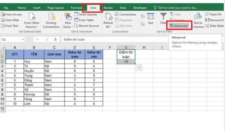 Hướng dẫn các cách lọc dữ liệu trong excel đơn giản nhất