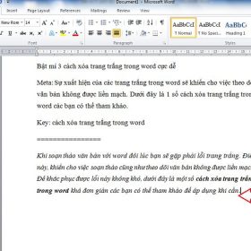 Bật mí 3 cách xóa trang trắng trong word cực dễ