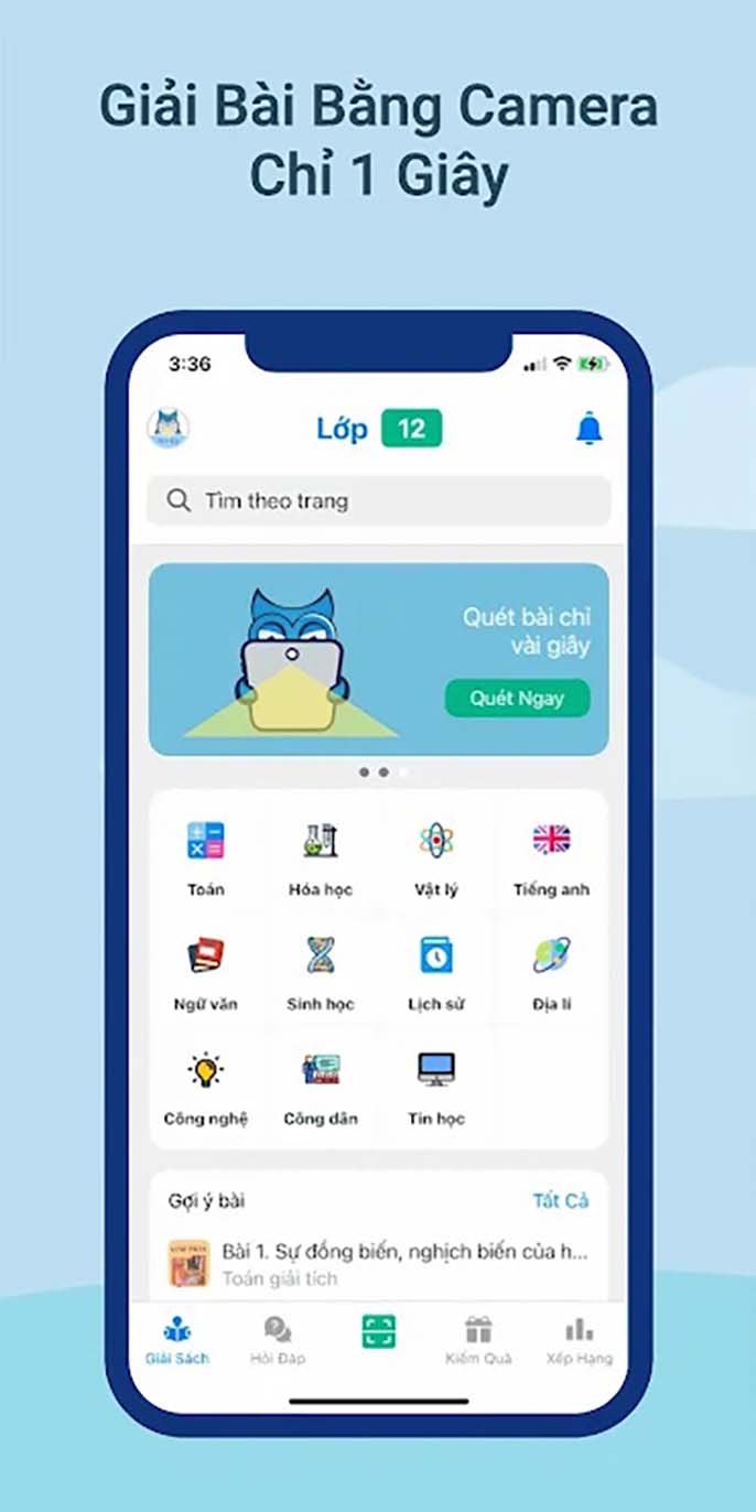 Top 5 phần mềm giải bài tập tiếng Anh bằng camera điện thoại