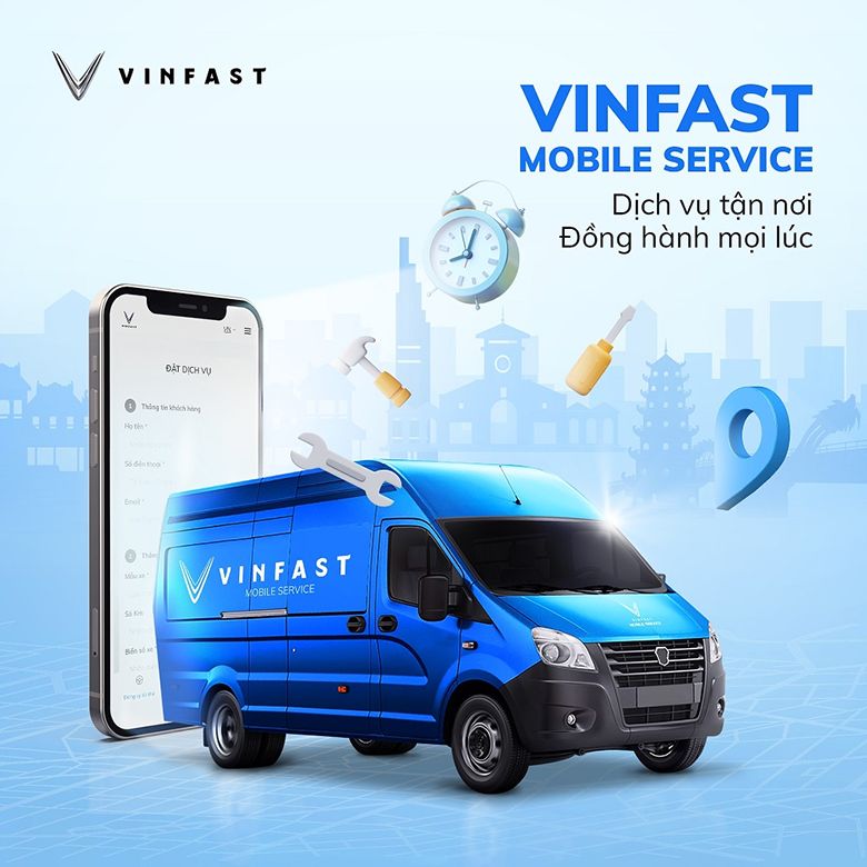 VinFast tiên phong trong dịch vụ sửa chữa lưu động Mobile Service