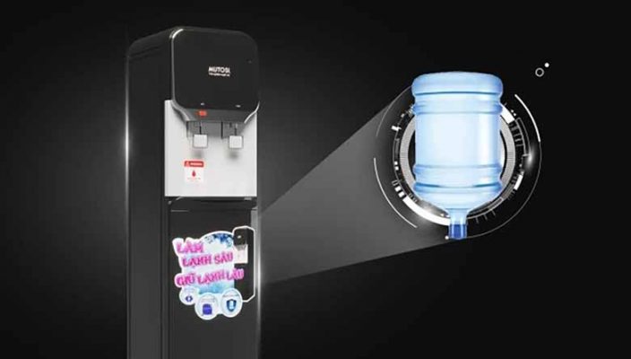 Cây nước nóng lạnh Mutosi: Làm lạnh sâu với công nghệ block bền bỉ