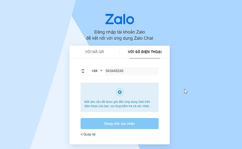 Hướng dẫn đăng nhập Zalo web 