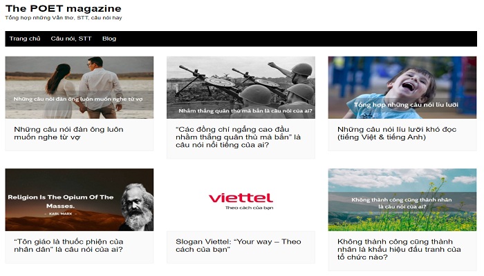 The POET magazine - Tổng hợp những vần thơ, ca dao, câu nói hay