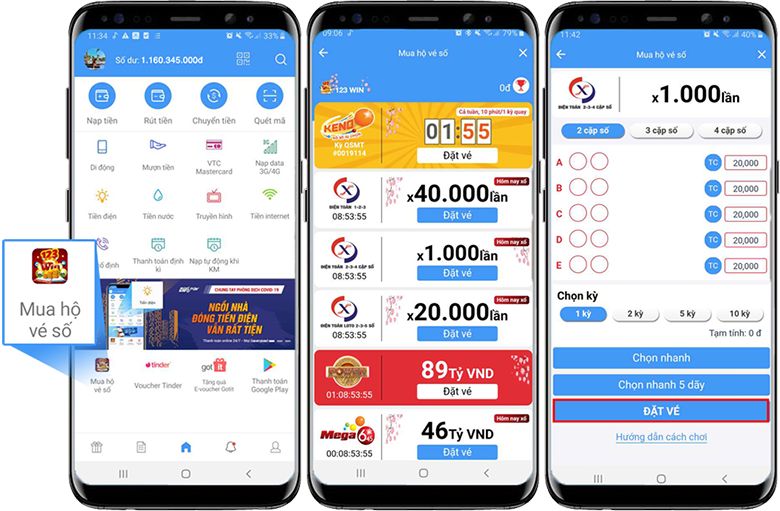 Top 3 app chơi xổ số online phổ biến nhất hiện nay